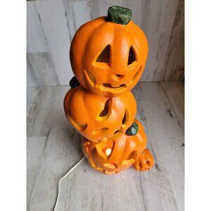 Paper magic company pumpkin vintage light up stack Halloween home decor